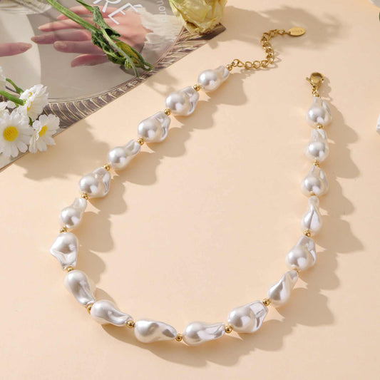 Collier de grosses perles