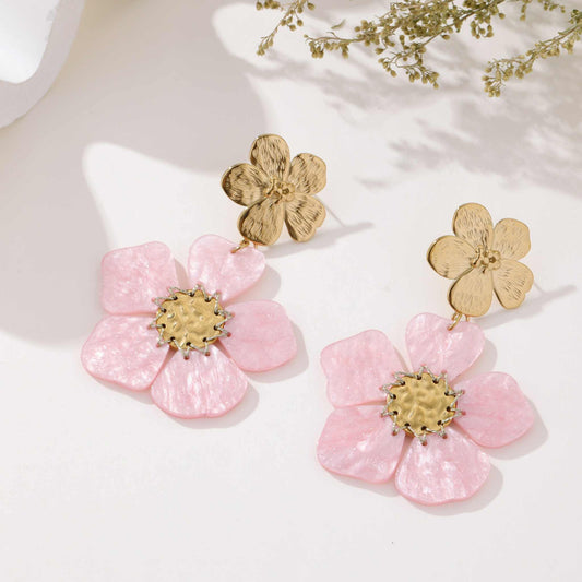 Boucles fleurs - L'Armoire d'Ambre