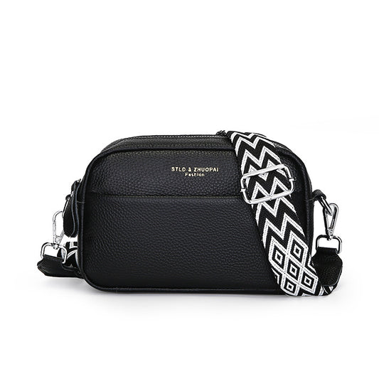 Élégance Intemporelle – Sac Bandoulière Carré en Cuir Véritable Premium ✨