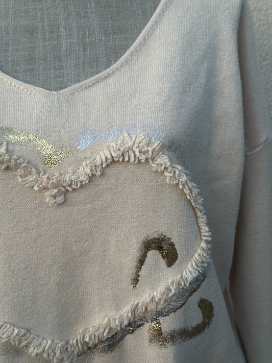 Pull Coeur - L'Armoire d'Ambre