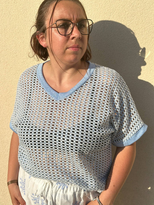 Haut ajouré Marie - L'Armoire d'Ambre