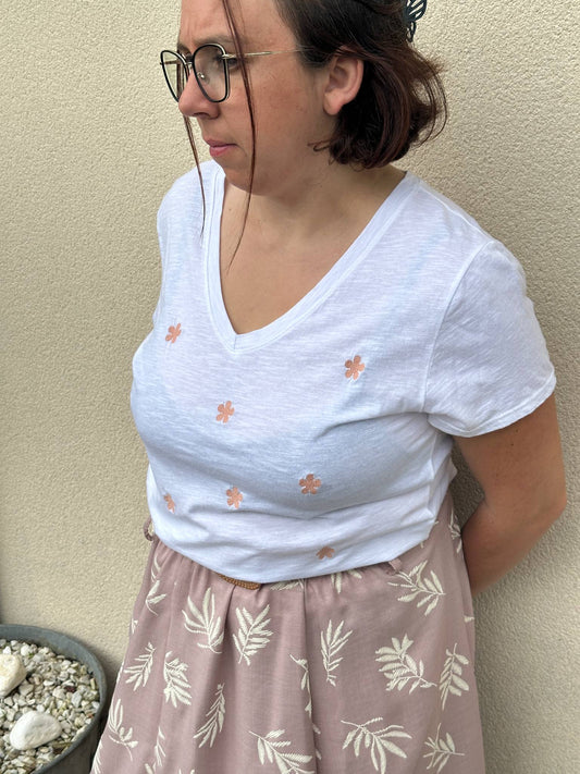 Tee shirt Blanche - L'Armoire d'Ambre