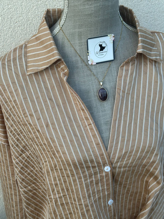 Chemisier croisé au design urbain - L'Armoire d'Ambre