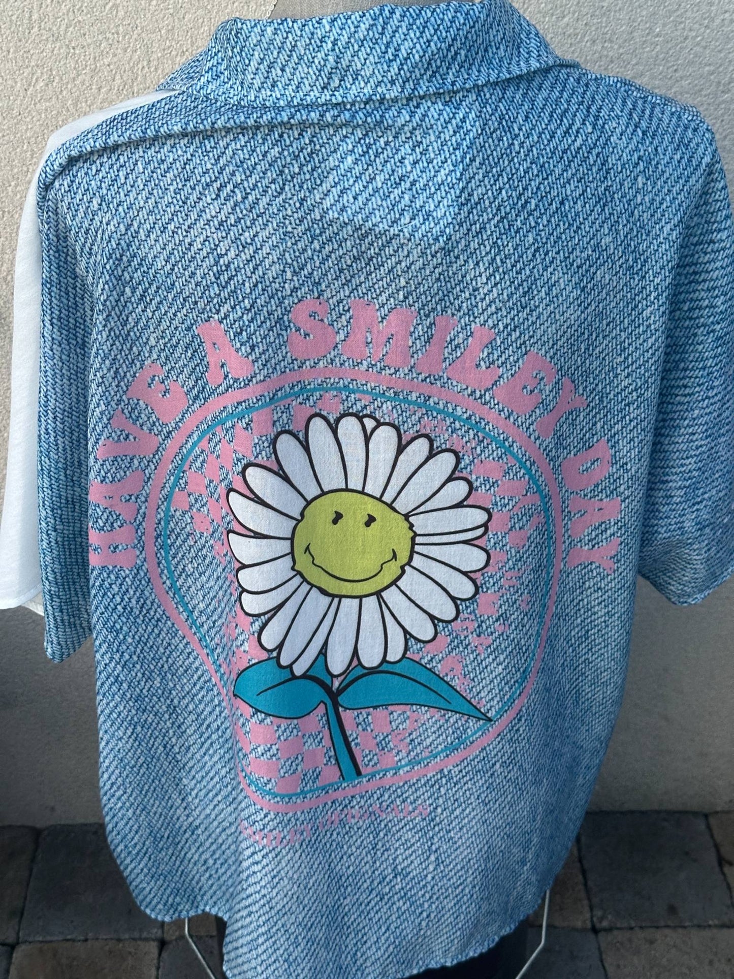 Chemise imprimé!! Pâquerette - L'Armoire d'Ambre