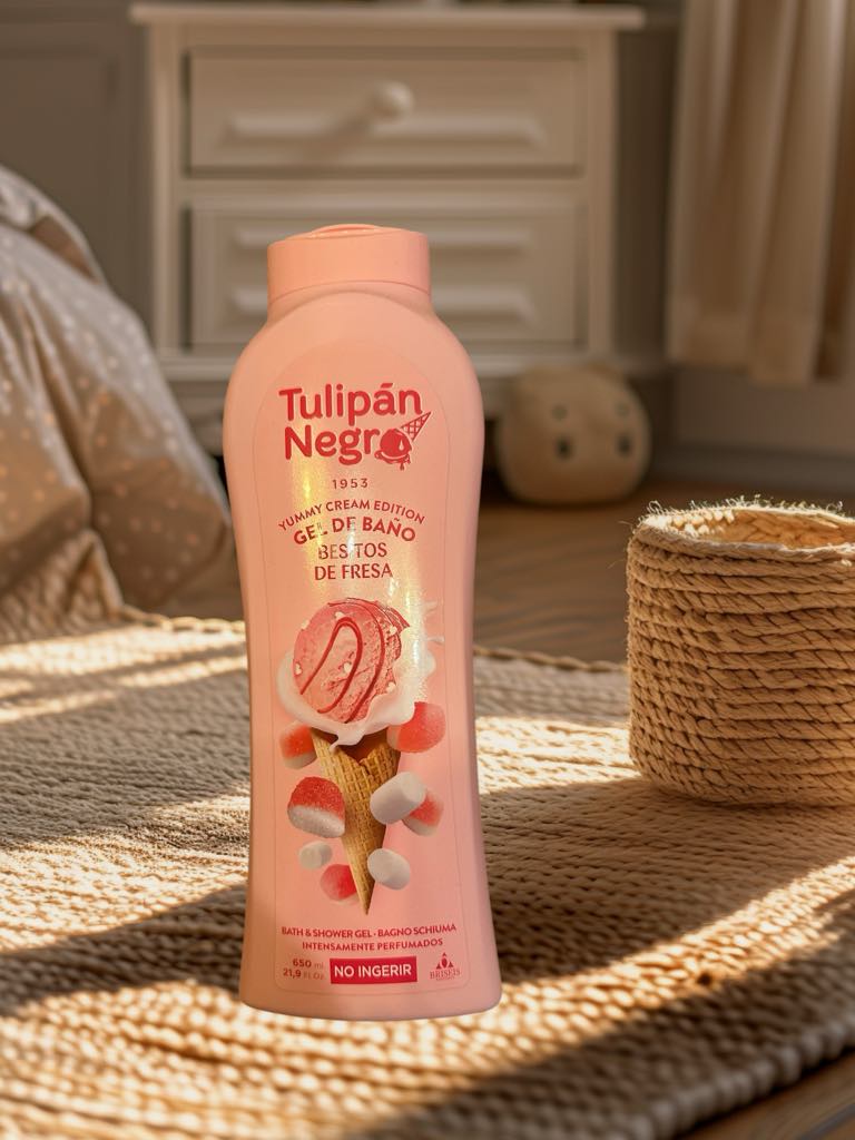 Gel douche 650 ML Crème glacé bonbon fraise - L'Armoire d'Ambre