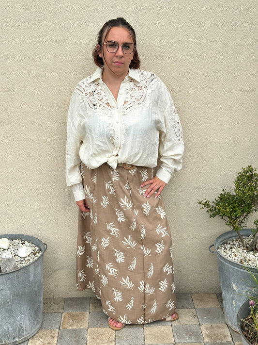 Chemise Jessie avec broderie - L'Armoire d'Ambre