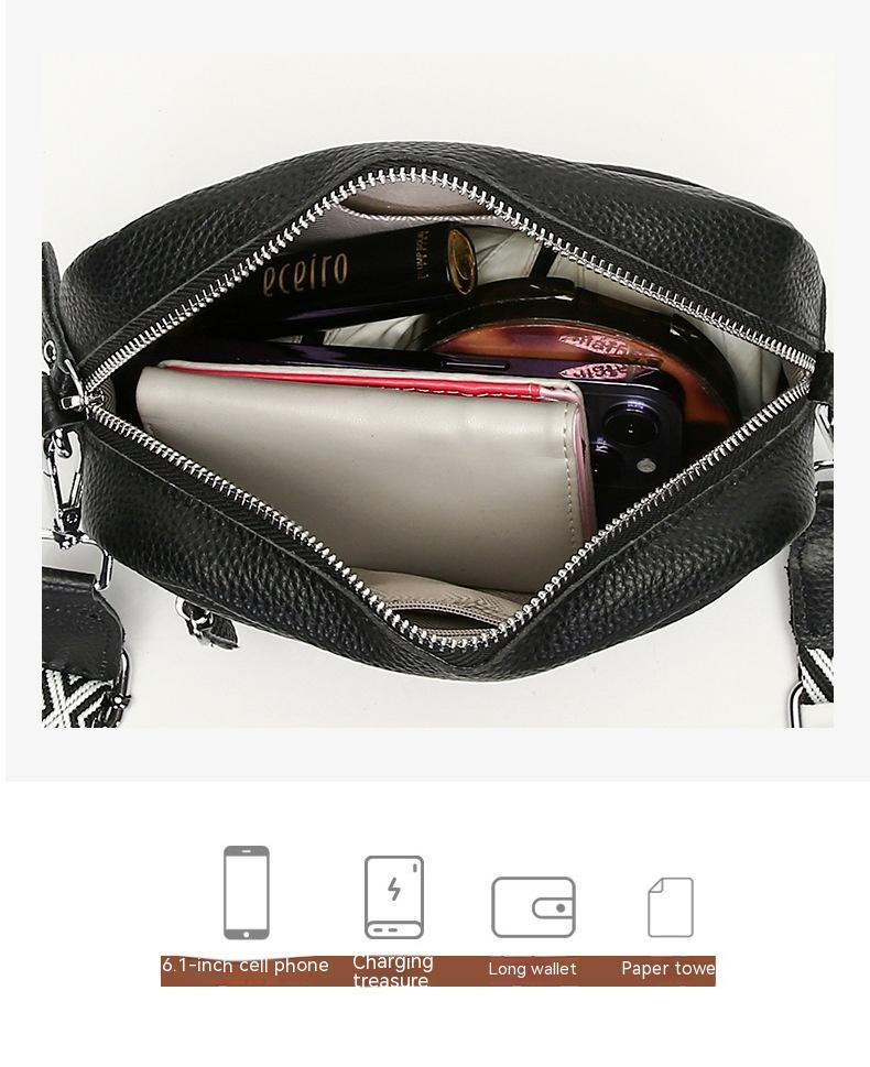 Élégance Intemporelle – Sac Bandoulière Carré en Cuir Véritable Premium ✨