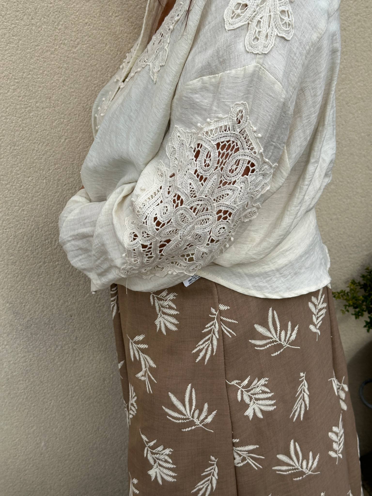 Chemise Jessie avec broderie - L'Armoire d'Ambre