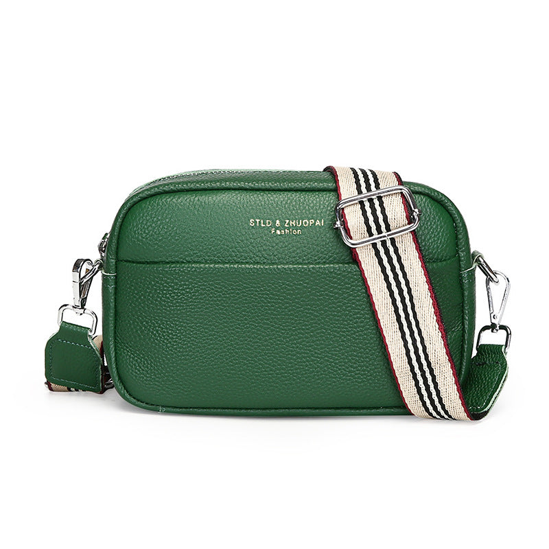 Élégance Intemporelle – Sac Bandoulière Carré en Cuir Véritable Premium ✨