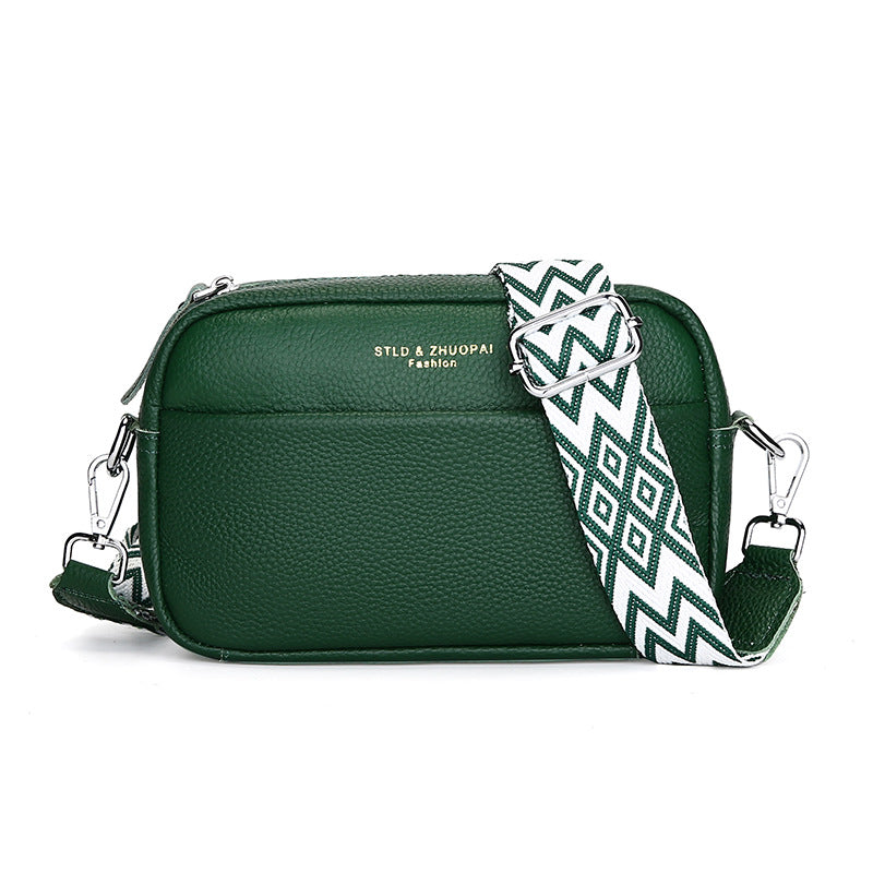 Élégance Intemporelle – Sac Bandoulière Carré en Cuir Véritable Premium ✨