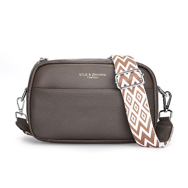 Élégance Intemporelle – Sac Bandoulière Carré en Cuir Véritable Premium ✨