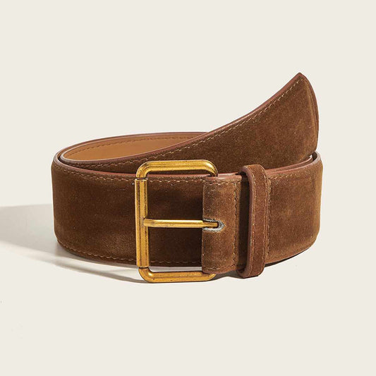 Ceinture femme large en suédine haut de gamme – style minimaliste et ultra tendance ✨