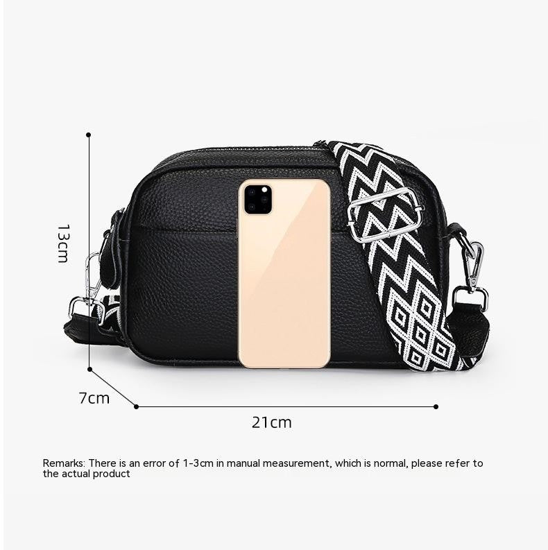 Élégance Intemporelle – Sac Bandoulière Carré en Cuir Véritable Premium ✨