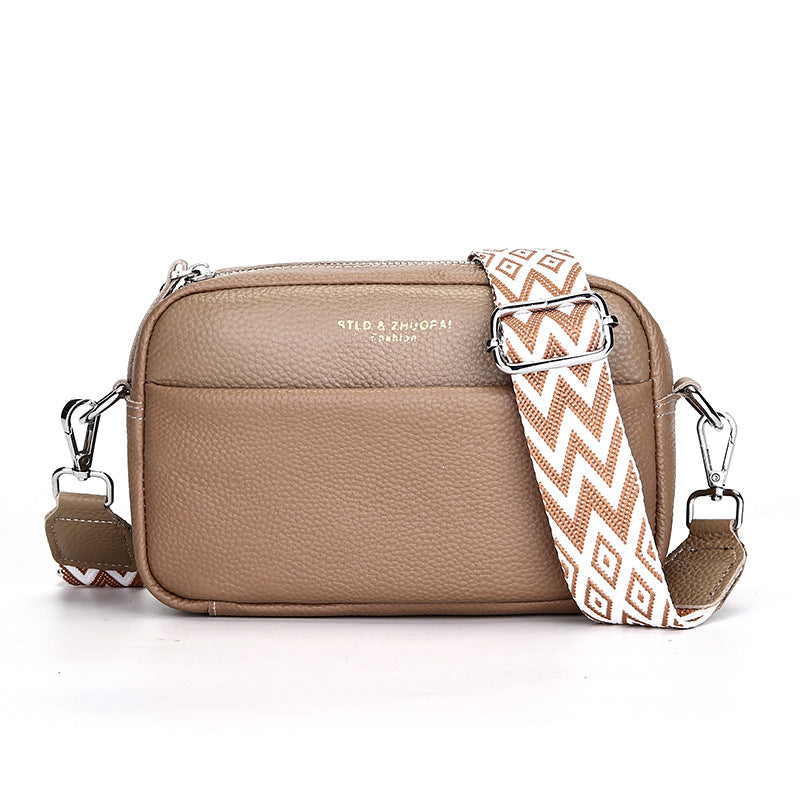 Élégance Intemporelle – Sac Bandoulière Carré en Cuir Véritable Premium ✨