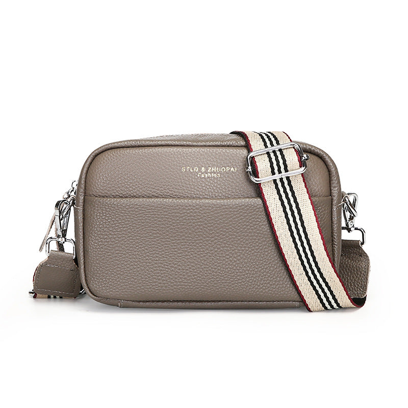 Élégance Intemporelle – Sac Bandoulière Carré en Cuir Véritable Premium ✨