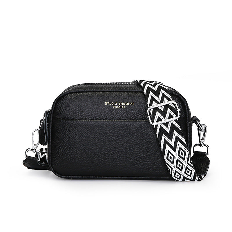 Élégance Intemporelle – Sac Bandoulière Carré en Cuir Véritable Premium ✨