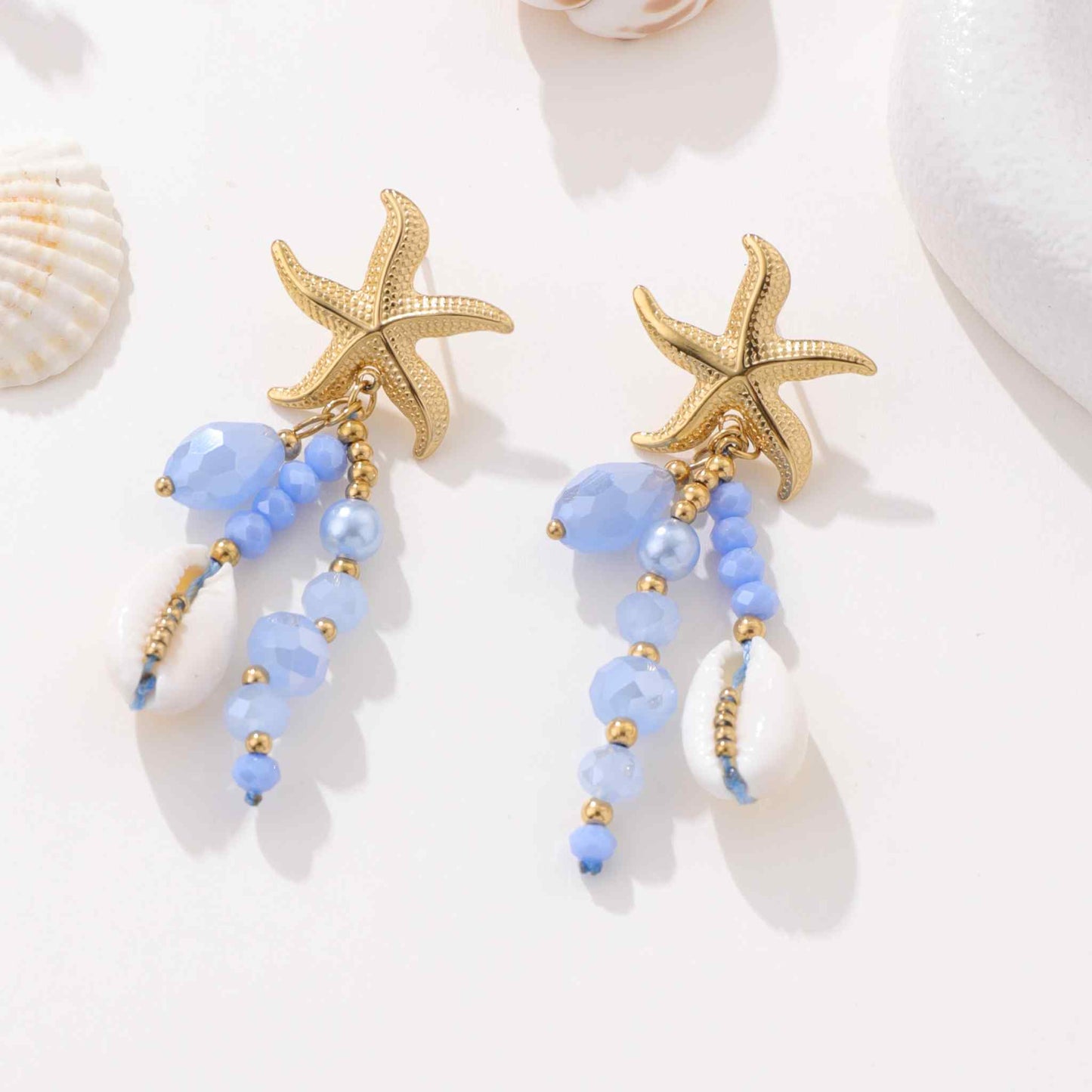 Boucle d'oreille étoile de mer - L'Armoire d'Ambre