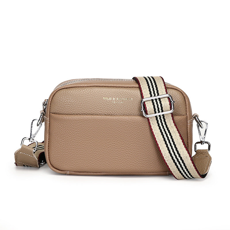 Élégance Intemporelle – Sac Bandoulière Carré en Cuir Véritable Premium ✨