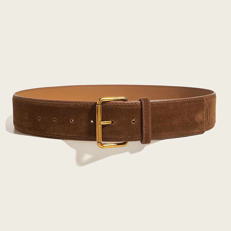 Ceinture femme large en suédine haut de gamme – style minimaliste et ultra tendance ✨