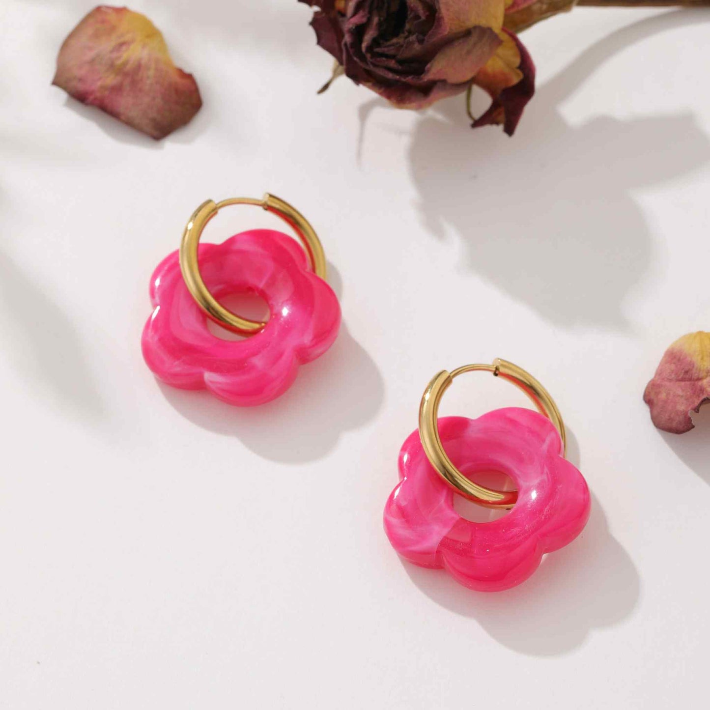 Boucles d'oreilles en acier inoxydable - L'Armoire d'Ambre