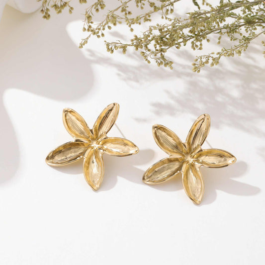 Boucle d'oreille Fleurs - L'Armoire d'Ambre