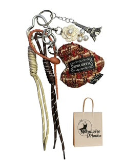 Porte-clés pour sac à main Eléonore - L'Armoire d'Ambre