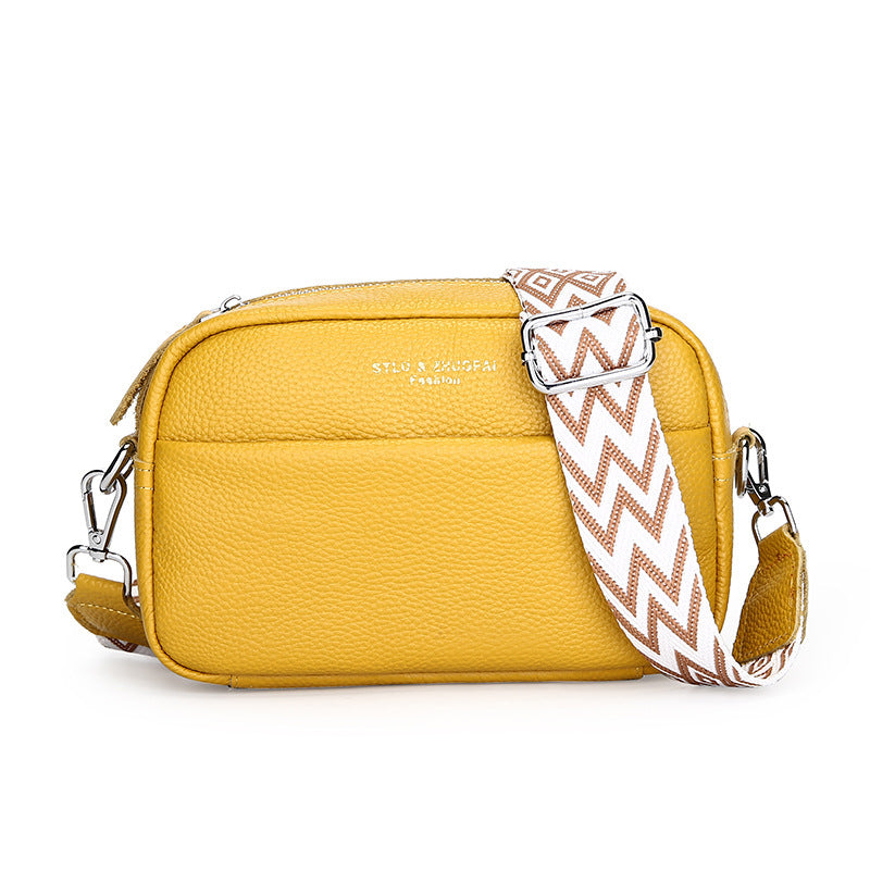 Élégance Intemporelle – Sac Bandoulière Carré en Cuir Véritable Premium ✨