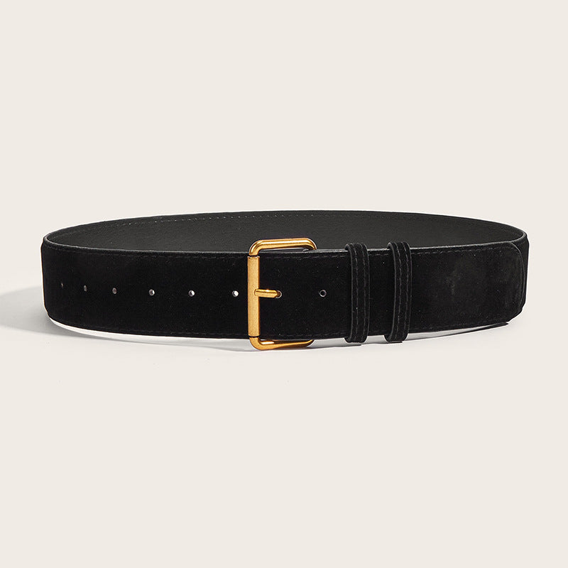 Ceinture femme large en suédine haut de gamme – style minimaliste et ultra tendance ✨