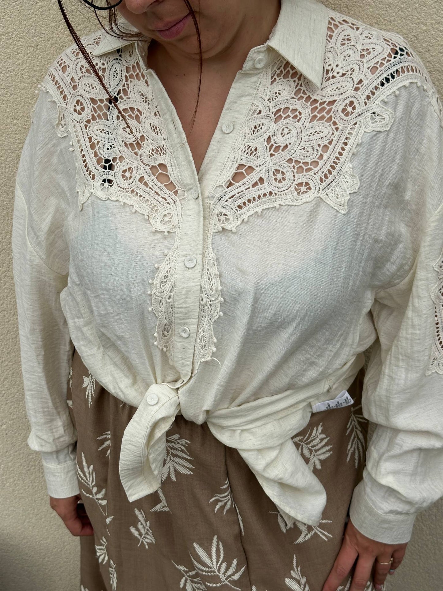 Chemise Jessie avec broderie - L'Armoire d'Ambre