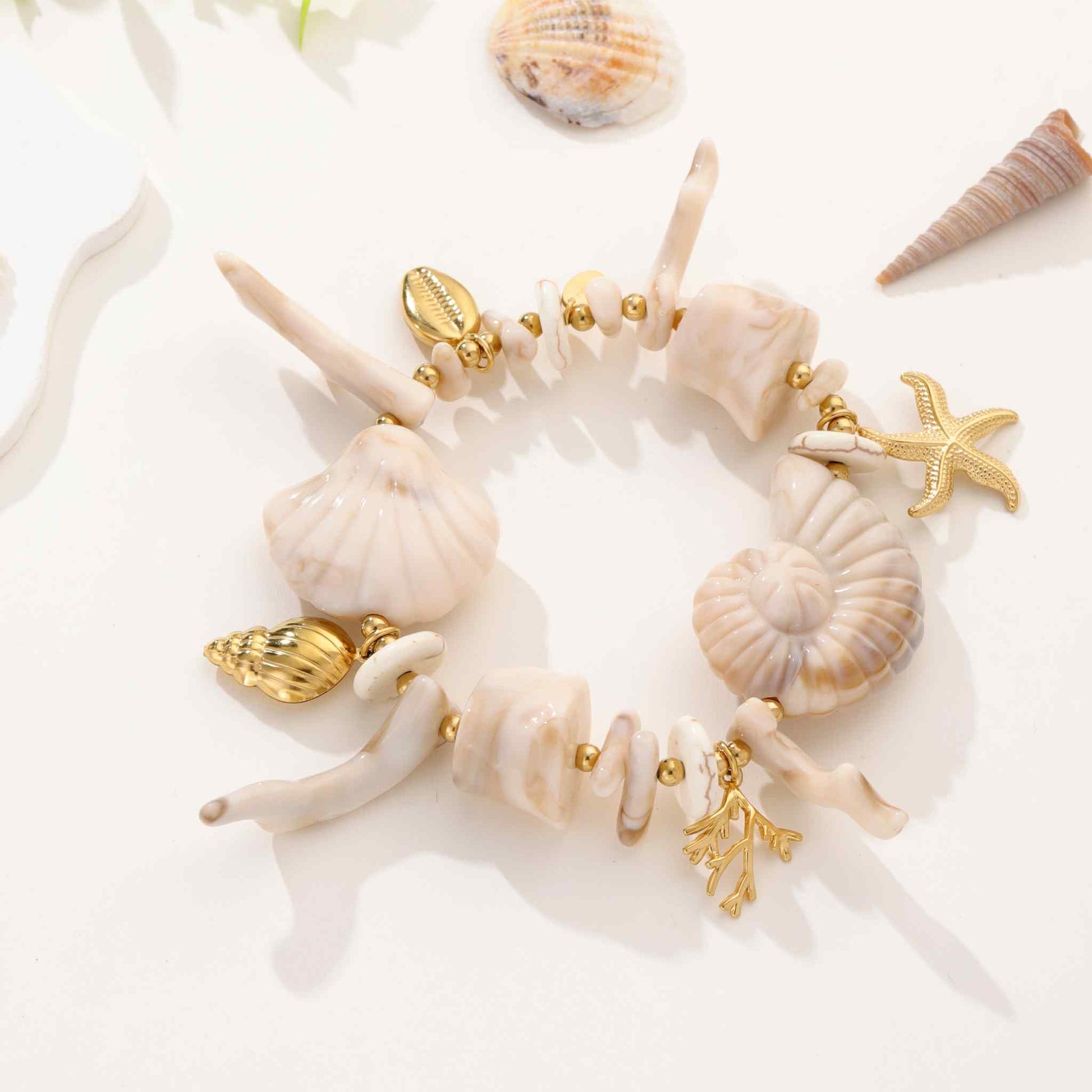 Bracelet coquillage - L'Armoire d'Ambre