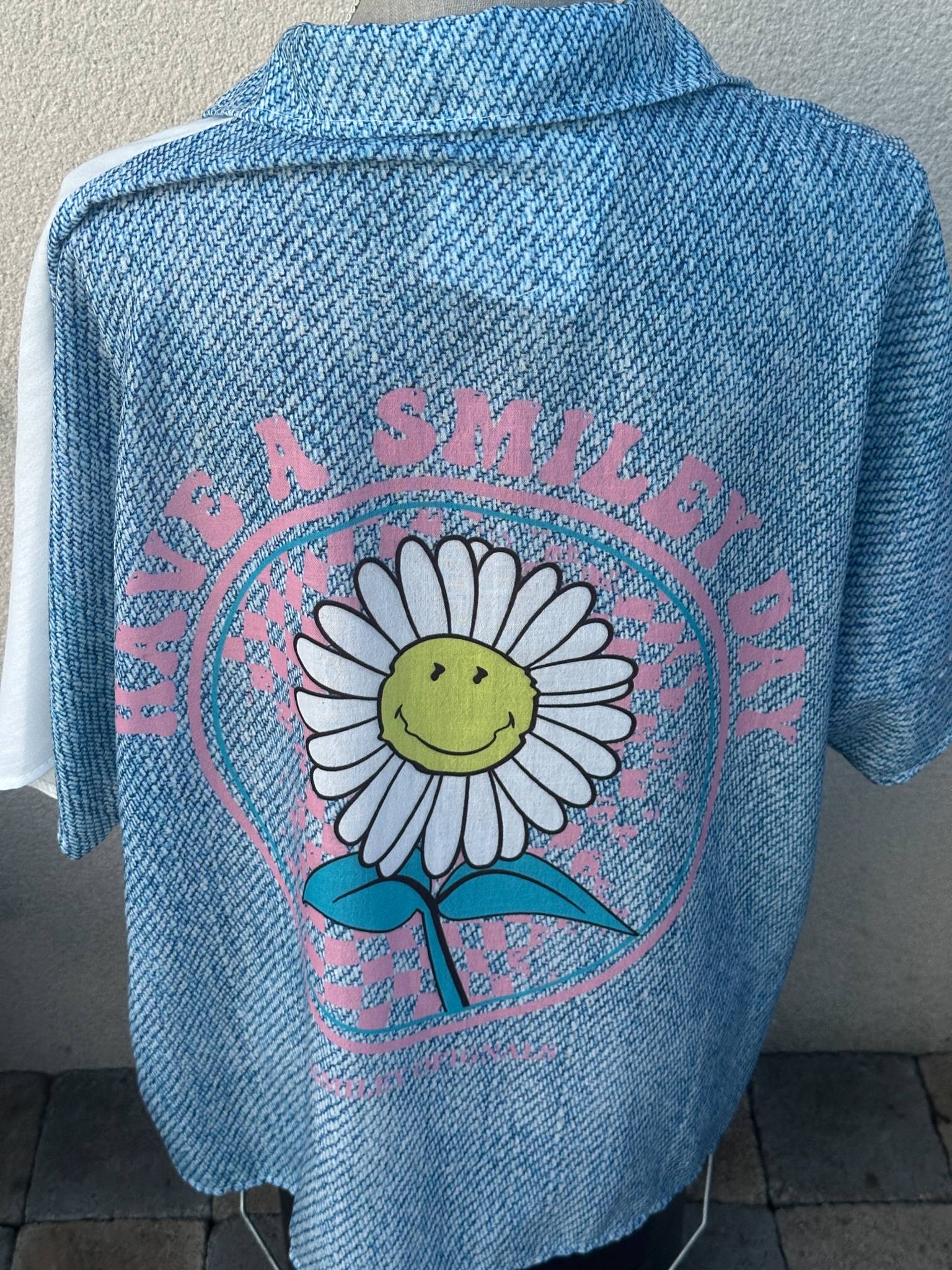 Chemise imprimé!! Pâquerette - L'Armoire d'Ambre