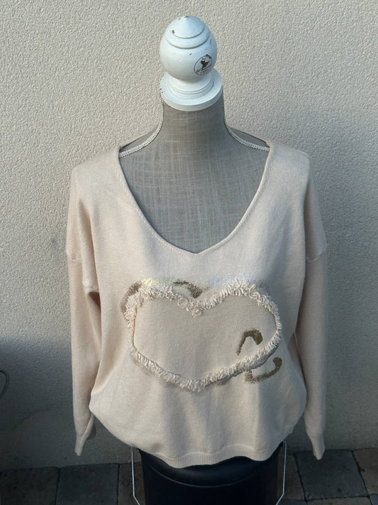 Pull Coeur - L'Armoire d'Ambre