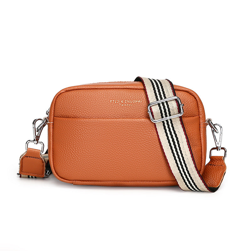 Élégance Intemporelle – Sac Bandoulière Carré en Cuir Véritable Premium ✨